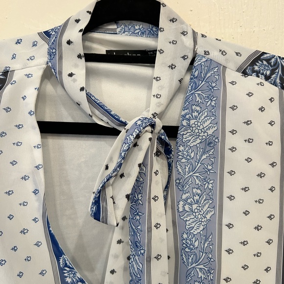 Boohoo size 12 long sleeve tie waist summer dress - Picture 4 of 4